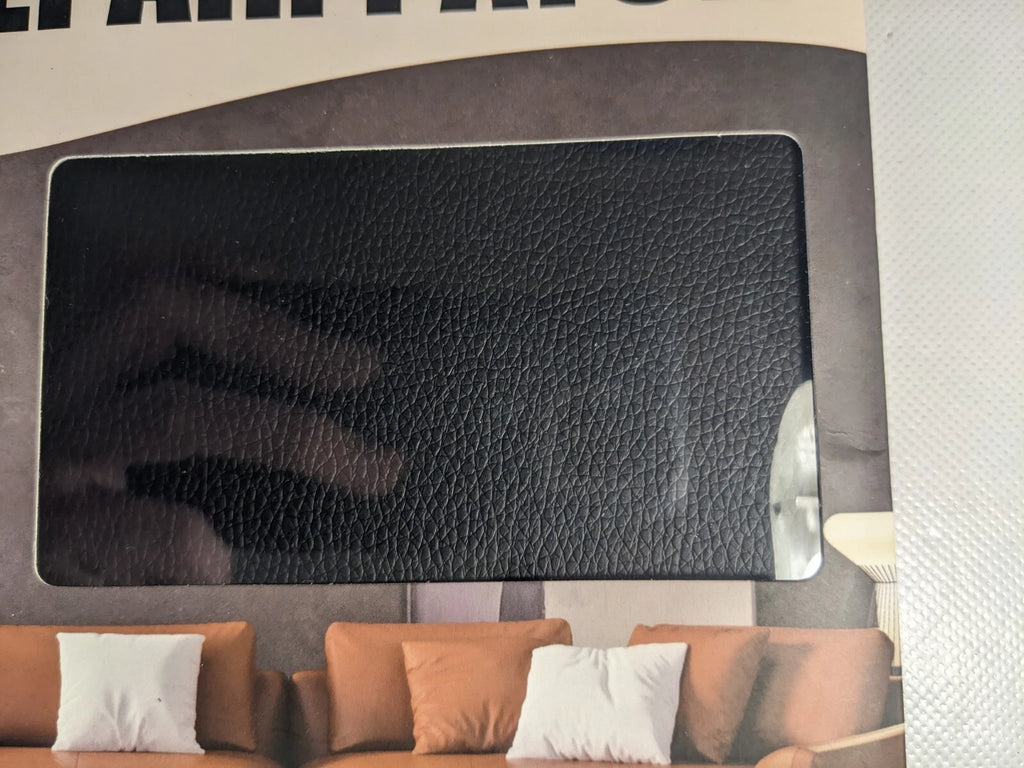NEW- STMGOO Leather Repair Patch 2-Piece 8X11 In Self Adhesive Leather Black