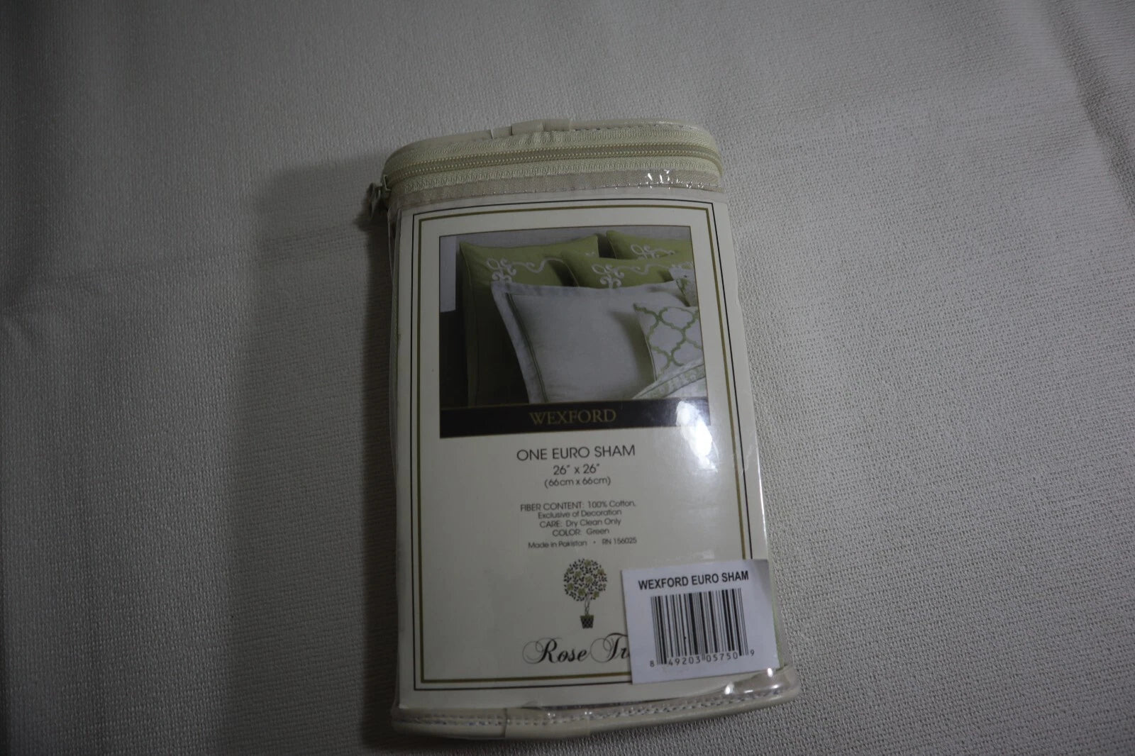 NEW ROSE TREE EURO Sham Wexford Cotton Green MSRP: $79