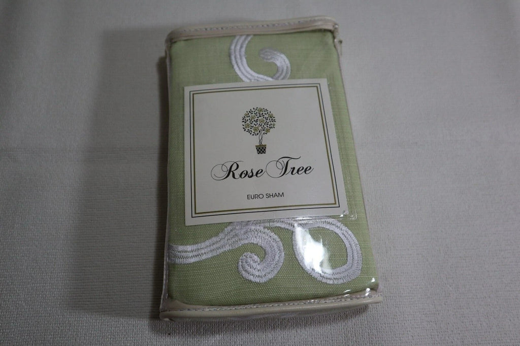 NEW ROSE TREE EURO Sham Wexford Cotton Green MSRP: $79