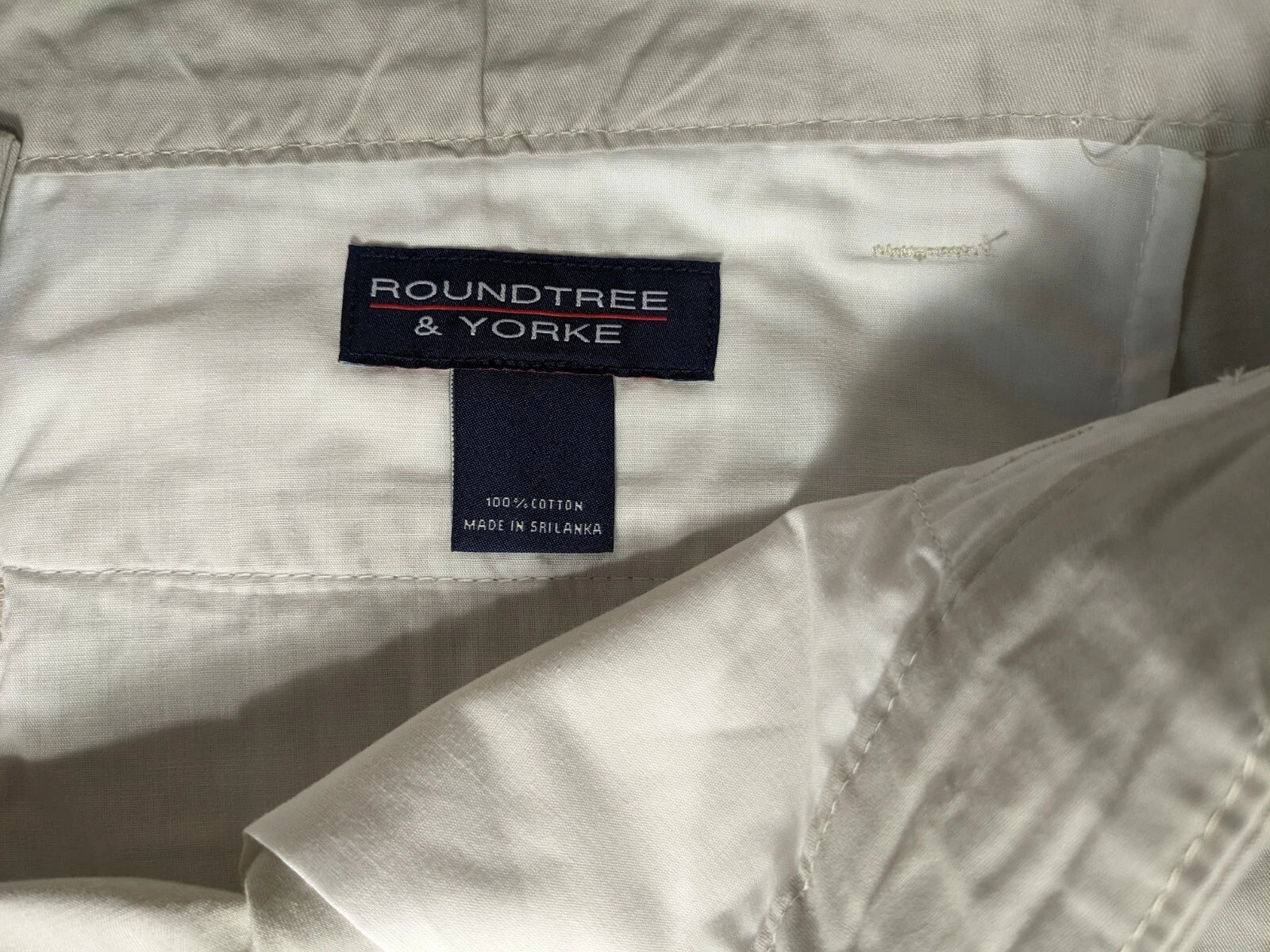 NEW Big Mens Roundtree & Yorke Cargo Shorts Cotton (9" Inseam) Stone
