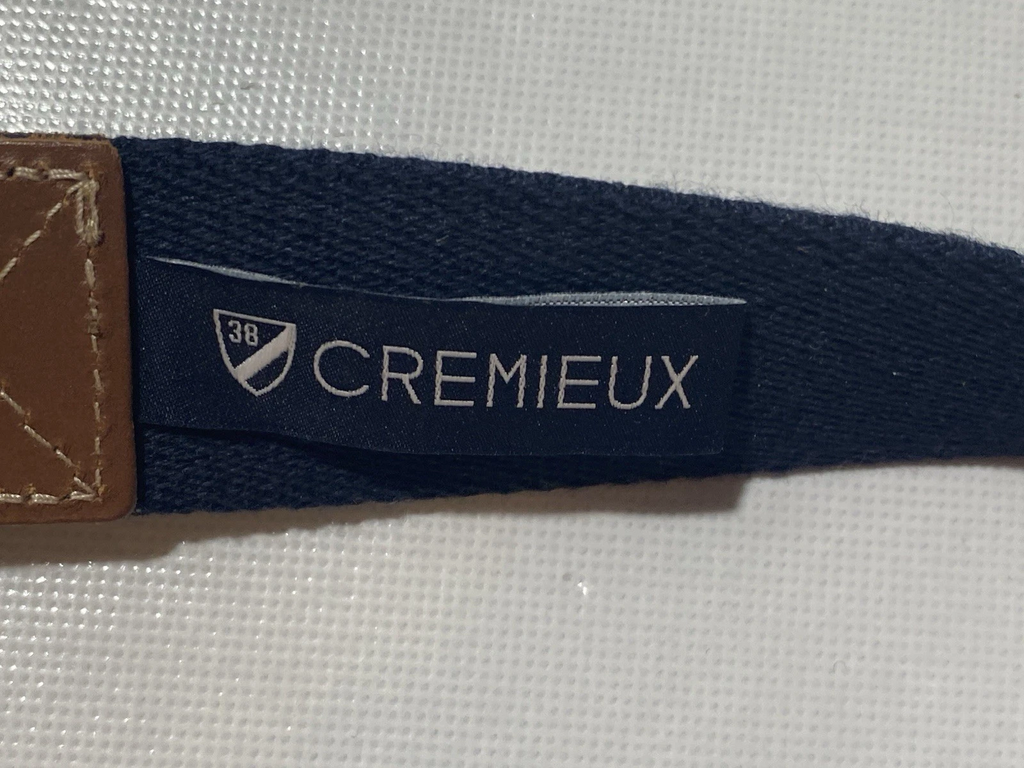 NEW- Mens Cremieux Men's Buoy Patterned D ring Leather Trim Belts
