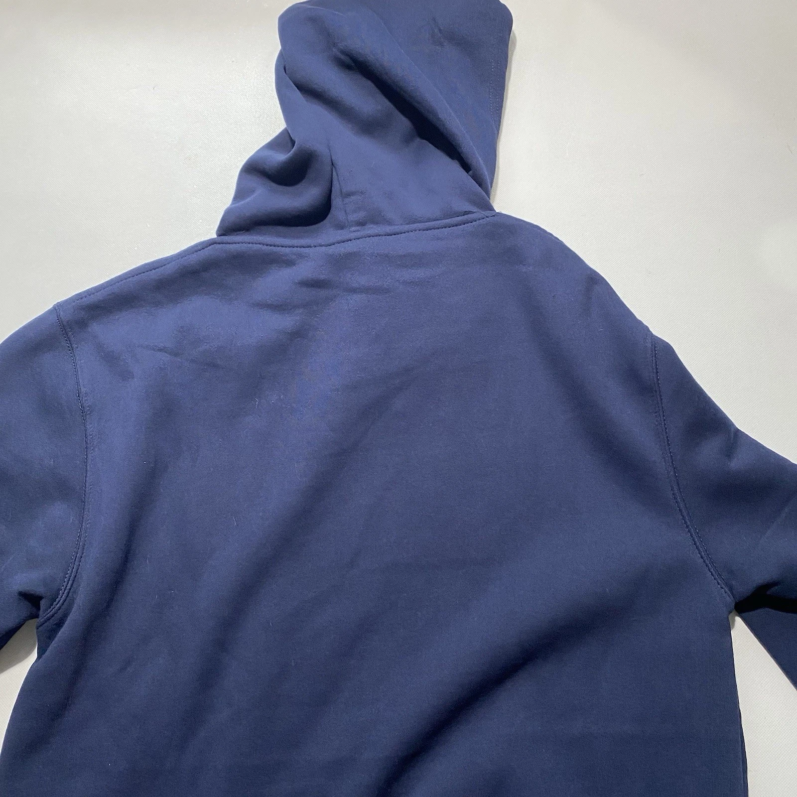 NEW Mens NYPD Sweatshirt Front Letters & Badge Hoodie Cotton Blend Navy
