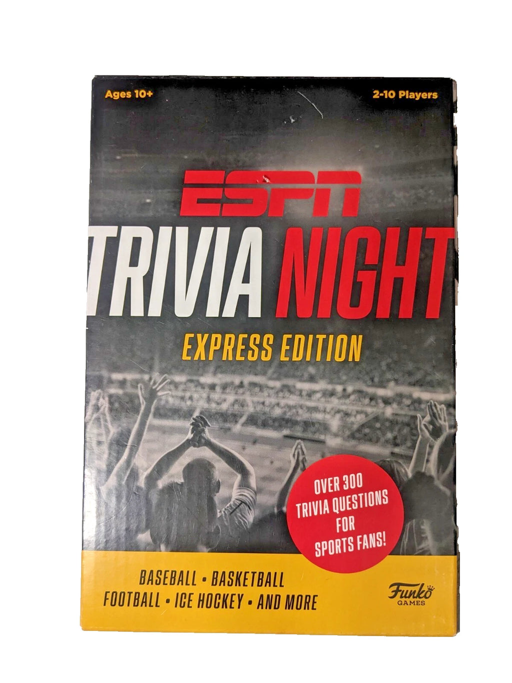 NEW- Funko Games ESPN Trivia Night Express Edition/ Trivia Game For 2-10 Players