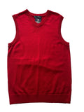 NEW Size S Mens Hart Schaffner Marx Sweater Vest Fine Merino Wool Red $80